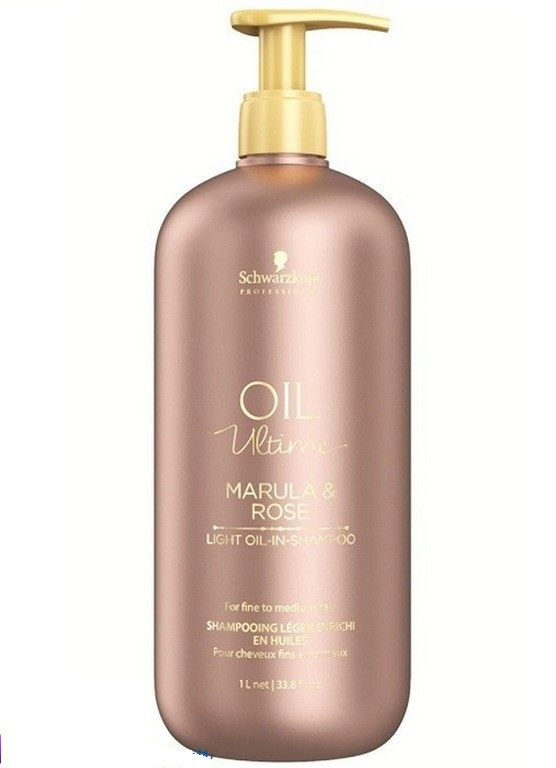 Шампунь для тонкого волосся з олією марули та троянди SCHWARZKOPF Oil Ultime Marula&Rose Light Oil-inShampoo 1000 мл