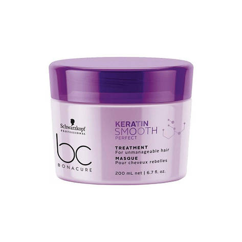 Маска для гладкости волос SCHWARZKOPF BC Keratin Smooth Perfect Treatment 200 мл, фото 1