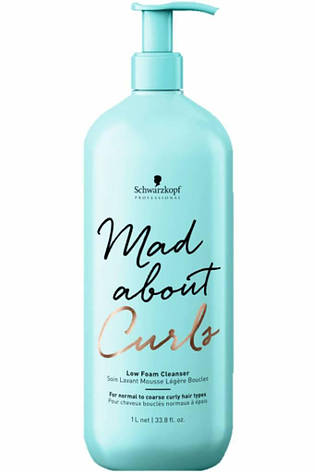 Шампунь для кучерявого волосся SCHWARZKOPF Mad About Curls Low Foam Cleanser 1000 мл, фото 1
