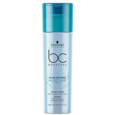 Зволожувальний кондиціонер SCHWARZKOPF BC Hyaluronic Moisture Kick Conditioner 200 мл, фото 1