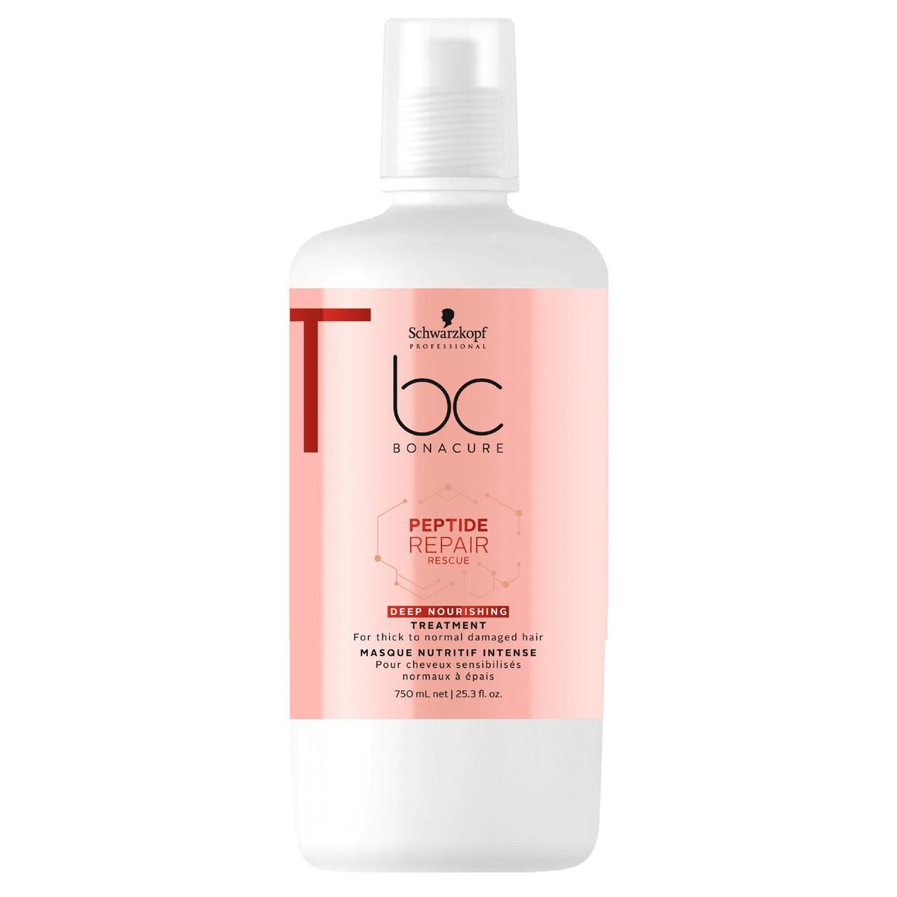 Глибоко поживна маска SCHWARZKOPF BC Peptide Repair Rescue Deep Nourishing Mask 750 мл