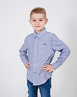 Стильна дитяча сорочка для хлопчика BOBOLI Іспанія 731270 Сірий 116 см  ⁇  Шкільна форма для хлопчиків