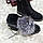 Високі зимові замшеві черевики чорні з хутром, фото 9