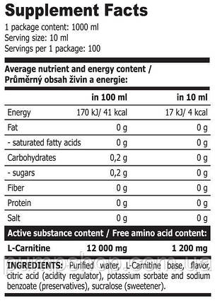 Л-карнітин Extrifit Carni Liquid 120000 1000 мл ( смак манго + ананас ), фото 2