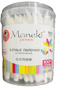 Палички ватні косметичні "Maneki", серія Lovely (222214)
