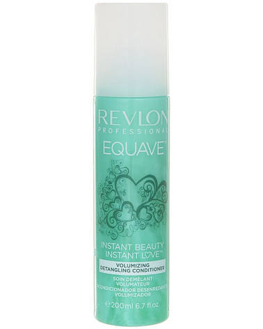 Кондиціонер для тонкого волосся незмивний Revlon Equave Instant Beauty Volumizing Detangling Conditioner 200 мл, фото 2