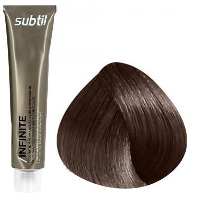 Стійка безамміачна фарба для волосся DUCASTEL Subtil Infinite 60 мл 5.12 — Світлий шатен попелясто-перламутровий, фото 1