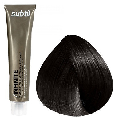 Стійка безамміачна фарба для волосся DUCASTEL Subtil Infinite 60 мл 4.77 — Шатен глибокий коричневий