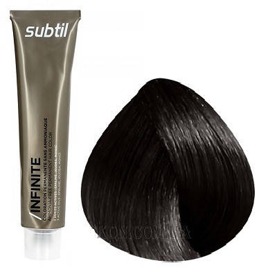 Стійка безамміачна фарба для волосся DUCASTEL Subtil Infinite 60 мл 4.77 — Шатен глибокий коричневий, фото 1