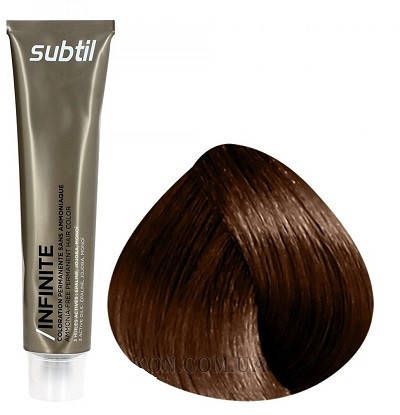 Стійка безамміачна фарба для волосся DUCASTEL Subtil Infinite 60 мл 7.74 — Блондин коричнево-мідний, фото 1