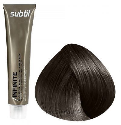 Стійка безамміачна фарба для волосся DUCASTEL Subtil Infinite 60 мл 5.71 — Світлий шатен коричнево-пілястий, фото 1