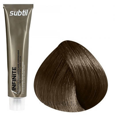 Стійка безамміачна фарба для волосся DUCASTEL Subtil Infinite 60 мл 6.7 — темний блондин коричневий, фото 1