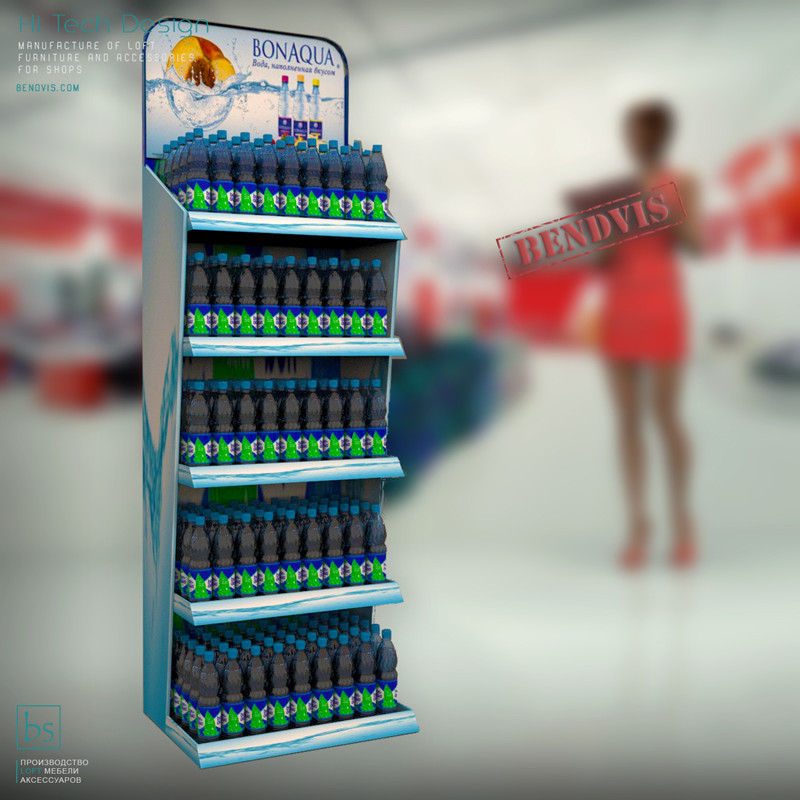 Стенди торгові 🛒для води Bonaqua