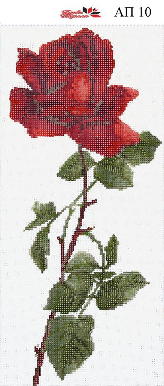 Алмазна вишивка АП 010 Роза (часткова зашивання)