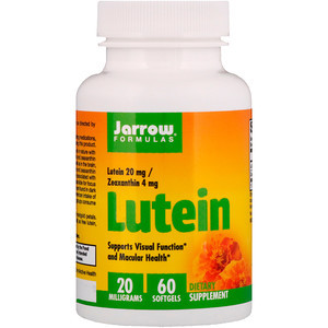 Лютеїн, 20 мг, 60 м'яких таблеток Jarrow Formulas