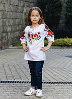 Детская блузка с вышивкой - вышиванка "Ладочка"