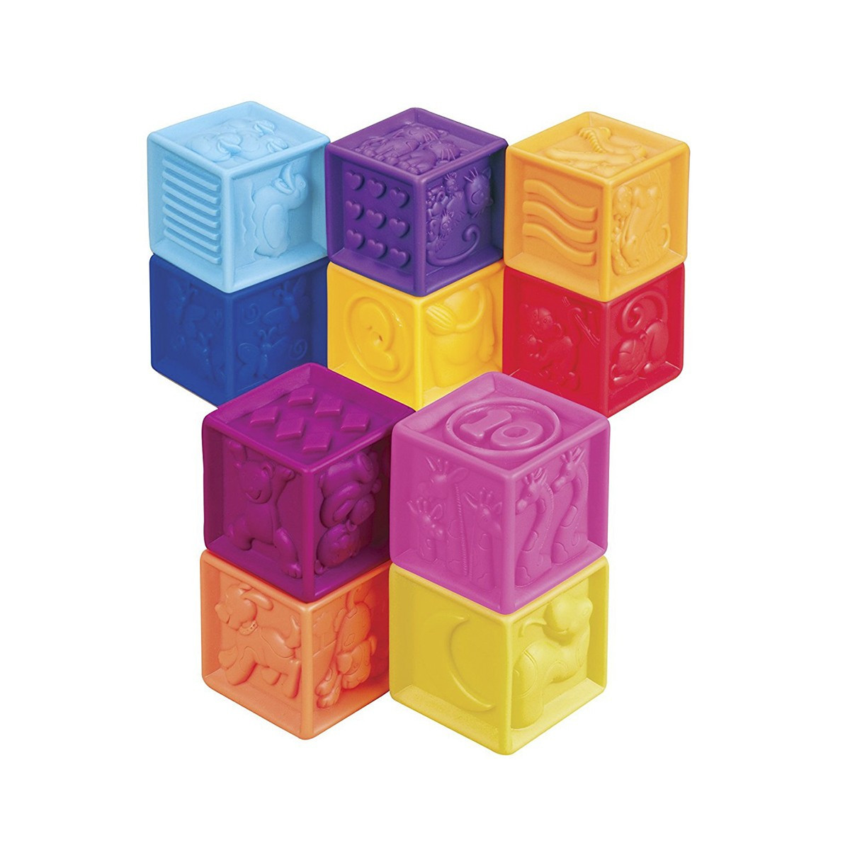 Battat - Развивающие силиконовые кубики - ПОСЧИТАЙ-КА! - фото 4 - id-p1030560579