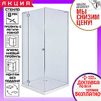 Квадратная душевая кабина 90x90 см с поддоном Volle Benita 10-22-905 L стекло прозрачное