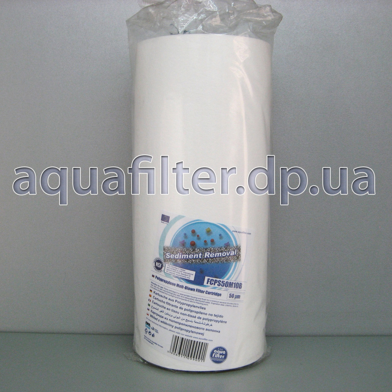 Картридж поліпропіленовий Aquafilter FCPS50M10B 50 мкм 10 Big Blue 10BB