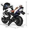 Дитячий мотоцикл BMW на акумуляторі M 3681AL-4 синій (різні кольори), надувні колеса, світло/звук, USB,MP3., фото 7