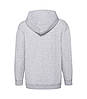 Дитяча толстовка з капюшоном на блискавці преміум світло-сіра 035-94, фото 2