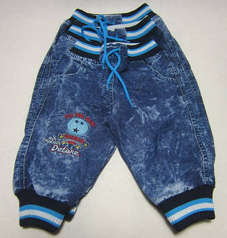 Дитячі джинси варенки для хлопчика. Розмір 6 — 12 міс.