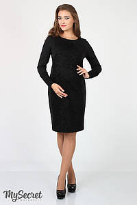 Нарядне плаття для вагітних і годування Alen ТМ Юла Мама Чорний DR-36.101 46