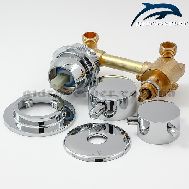 Змішувач для душової кабіни, гідромасажного боксу G2-100 латунний, блочного типу.