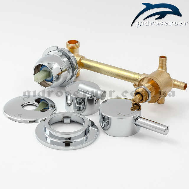 Змішувач для душового боксу, гідромасажного боксу S3-150 латунний, блочного типу.