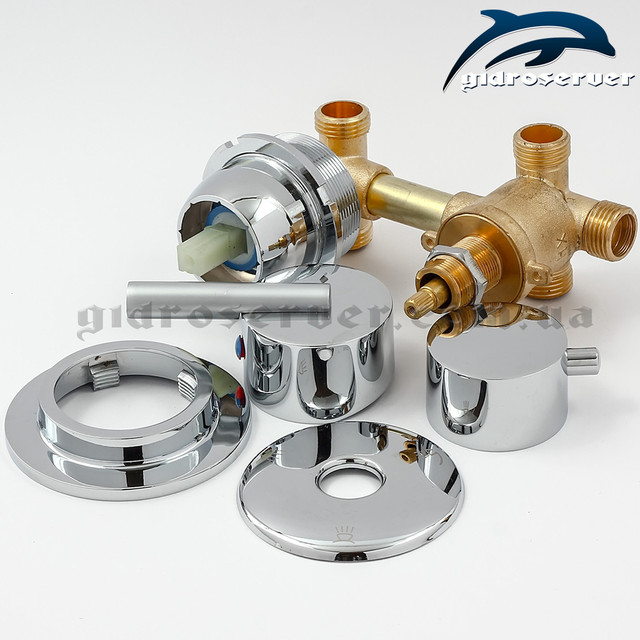 Змішувач для душового боксу, гидрбокса G3-80 із з'єднаннями на перемикачі під різьблення 1/2 дюйма.