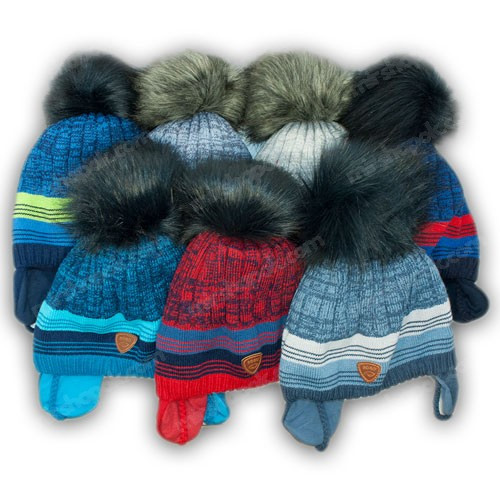 Детский комплект - шапка и шарф для мальчика