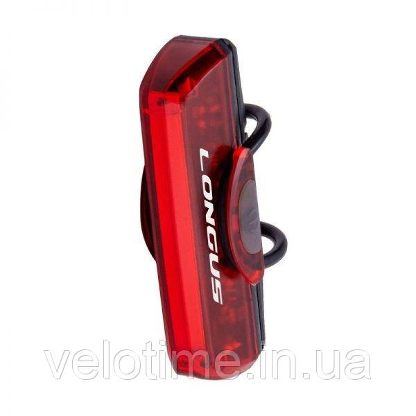 Фара задня Longus LATCH 16 LED 8 ф-ций USB 50lm (чорний)