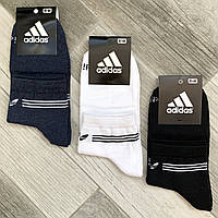 Носки мужские демисезонные х/б спортивные Adidas, Athletic Sports, средние, ассорти, 12555