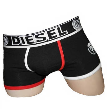 Труси чоловічі боксери бавовна Diesel, розмір M (46-48), чорні, 05801