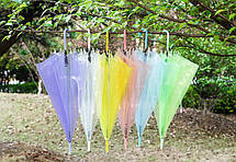 Великі прозорі силіконові парасольки тростина Оптом, фото 3