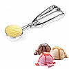 Ложка для морозива кульками механічна Benson BN-169 (5 см) з нержавіючої сталі, фото 4
