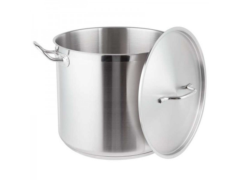 Велика каструля з кришкою з нержавіючої сталі Benson BN-604 (25 л) | посуд для кафе і ресторану Бенсон, фото 1