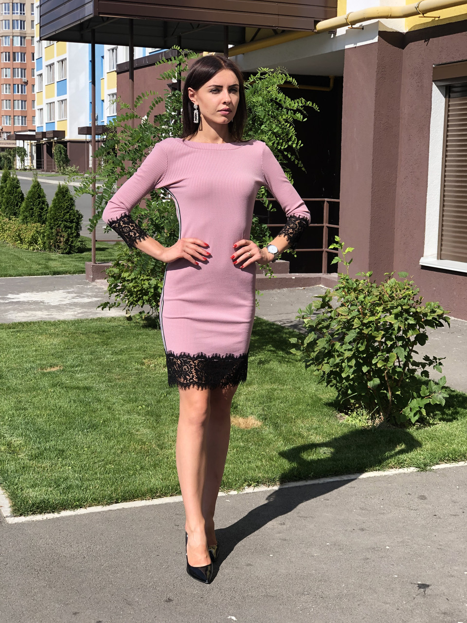 Трикотажне жіноче плаття Poliit 8536