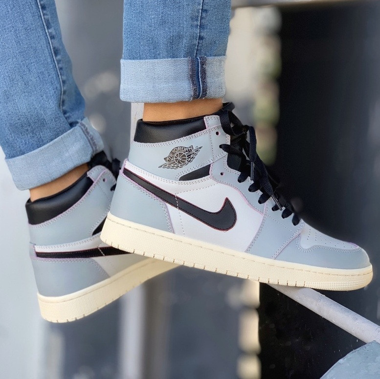 Чоловічі кросівки Nike Air Jordan 1 High Retro Gray 40-45р. Живе фото (топ ААА+), фото 1