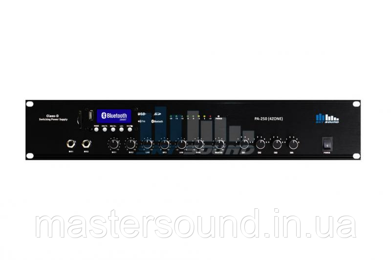 Трансляційний підсилювач Sky Sound PA-250D (4ZONE), фото 1