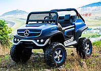 Дитячий електромобіль Джип M 4133 EBLRS-4, Mercedes Benz, 4WD, синій лак