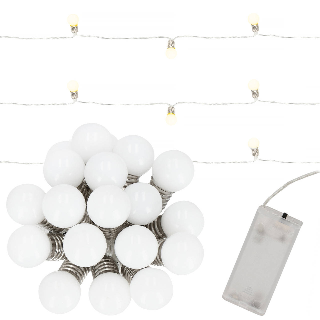 

Гирлянда в виде лампочек на батарейках Springos 4 м 20 LED CL0112 Warm White - UkMarket