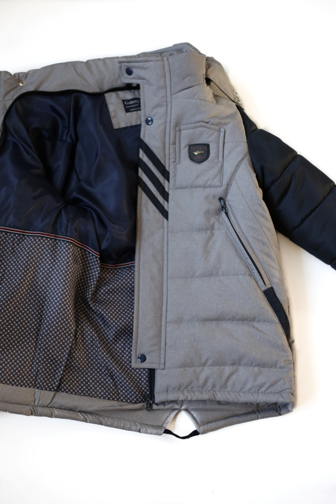 Тёплая зимняя-демисезонная куртка для мальчика " Жокей-серый " - фото 3 - id-p1030871689