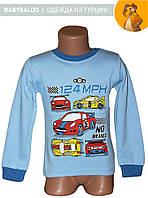 Батник дитячий на кнопці "Машинки" (від 1 до 4 років)