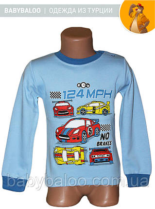 Батник дитячий на кнопці "Машинки" (від 1 до 4 років), фото 1