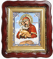 Ікона Божої Матері «Почаївська» (різьблена рамка, багет) 105