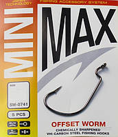 Крючки MiniMax Offset Worm SW-0741 №3 (5шт)