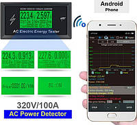 Ватметр змінного струму з Bluetooth, 300В, 100A