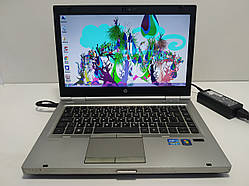 14" HP EliteBook 8460p Core i5 2520m 2.5-3.2, 4 ГБ озу, 320 ГБ hdd, батарея не тримає/Настроєний