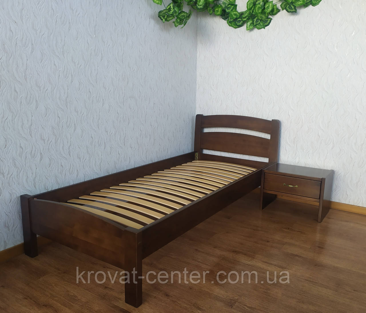 Подростковая односпальная кровать из массива натурального дерева "Марта" от производителя - фото 2 - id-p1030978980